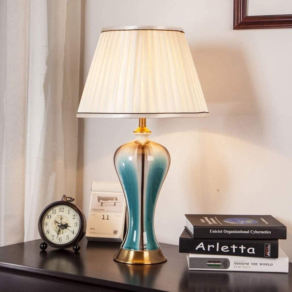 Lampa stołowa LED Klasyczna Wiejska Tradycyjna Przejściowa Do Sypialni Salonu Biura Wielokolorowa