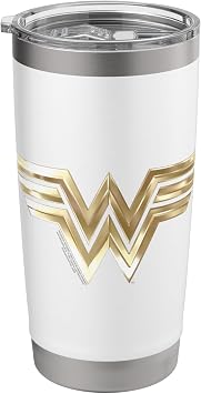 Wonder Woman 1984 Golden Logo Stainless Steel Insulated Tumbler