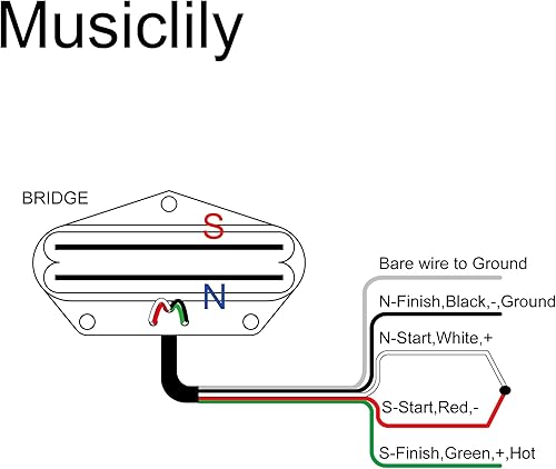 Miniatura 3 de Artec TRA73C Alnico 5 Hot Rail Tele Pickup Single Coil Size Humbucker Bridge Pickup 12K para Fender Telecaster guitarra eléctrica, riel cromado