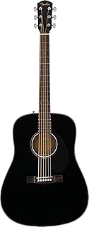 Fender CD-60S Dreadnought Acoustic Guitar, with 2-Year Warranty, Black