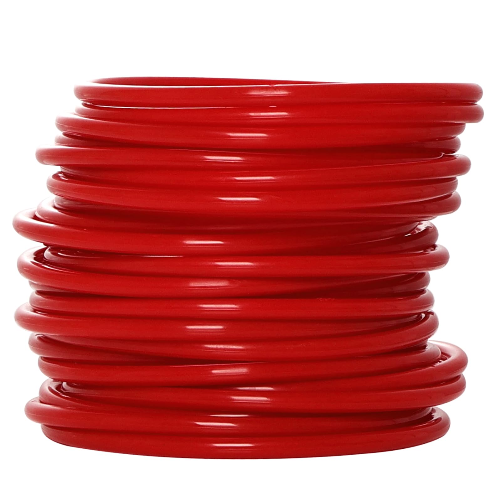 Topbuti 24 Pcs Plastic Ring Toss Game Carnival Rings Outdoor Toss Rings for Speed and Agility Practice Games, Bridal Shower Game, Game Booth