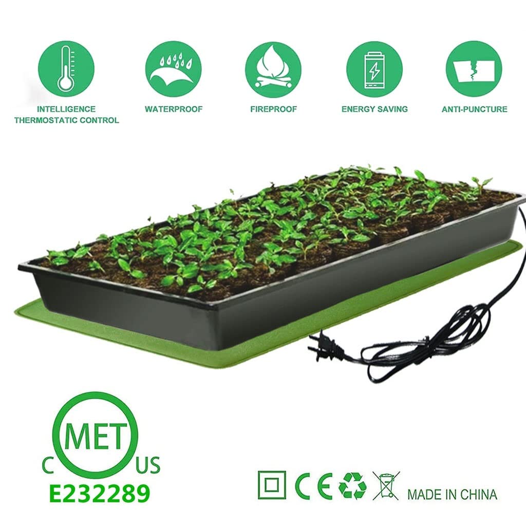 FAXIOAWA Tappetino riscaldante per piantine per l'avvio di Semi, termoforo Impermeabile per Piante da Interno Germinazione idroponica, fermentazione della Birra