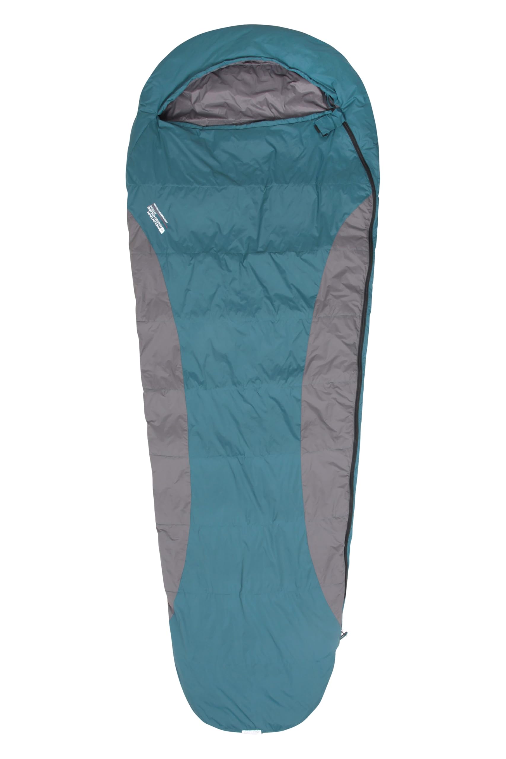Mountain Warehouse Saco de Dormir de plumón Ligero Extreme - Saco de Dormir Tipo Momia, Capucha, Cremallera bidireccional - para Viajar con Mochila, Viajar