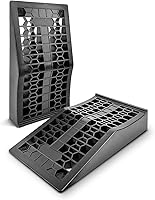 ROBLOCK Low Profile Car Ramps 17.5x10x3.14 Inch Heavy Duty Pair for Low Chassis Vehicles, Sports Cars & Jack Support