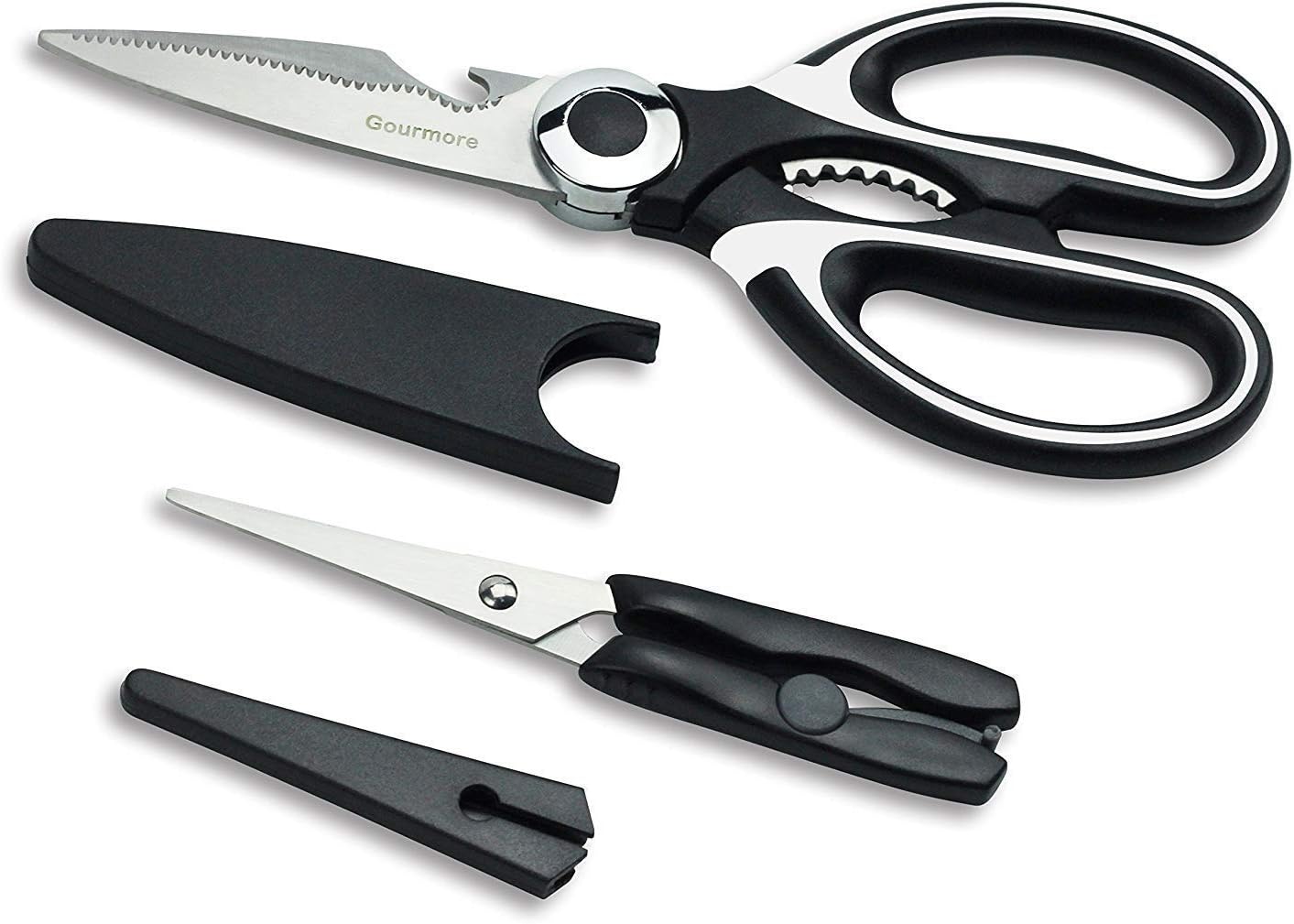 Kitchen Scissors, Premium Heavy Duty Kitchen Shears with Blade Cover—Poultry Shears Stainless Steel Sharp Blade for All-Purpose Use