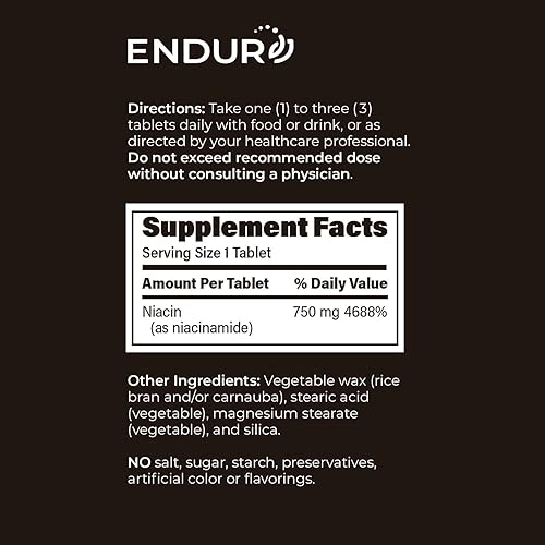 Miniatura 6 de ENDUR-Amide, apoyo para el envejecimiento saludable y la salud celular, ayuda a mantener la salud de la piel y todo el cuerpo, sin gluten, 750 mg