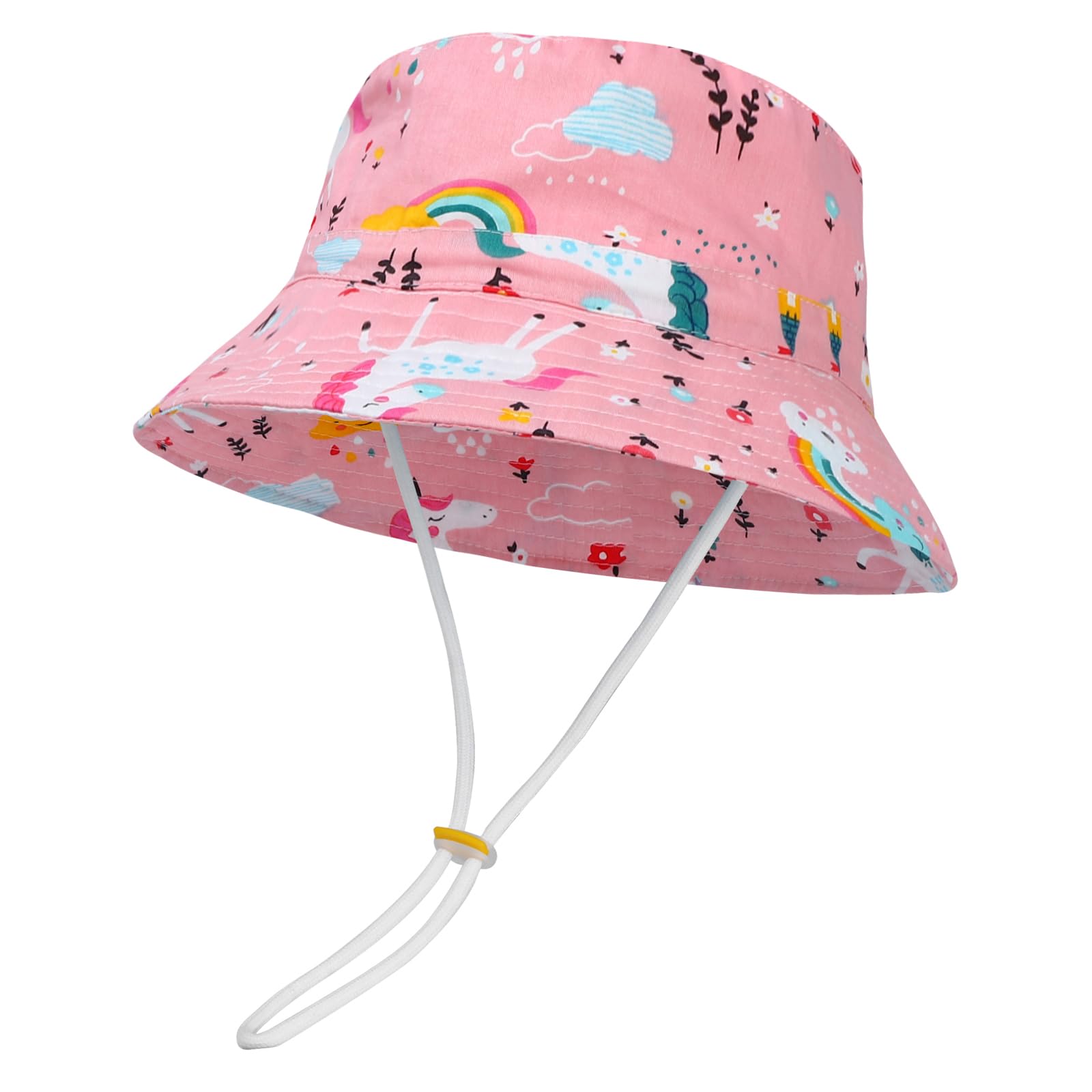 MASOCIO Sombrero de Sol para Bebé Niños Verano Gorro de ala Ancha Protección Solar Ajustable para Exteriores Playa