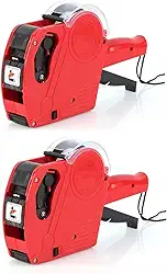 Kit 2 Etiquetadora Precificadora Original Lanmax Mx5500 8 Dígitos Mx5500 Lanmax Refil 22x12mm +refil + Etiquetas Compacta, Leve E Prática, Ela Imprime Até 8 Dígitos Em Uma Única Linha