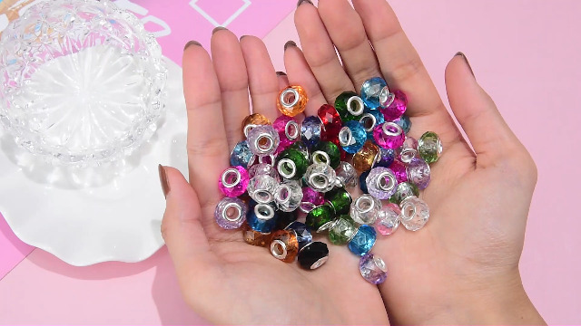 Amazon.com: Spritewelry 100pcs 14mm Large Hole Glass Beads Dark