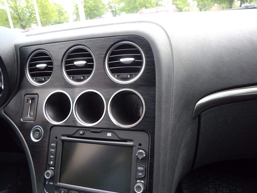 Copertura In Acciaio per Alfa_Romeo 159 & BRERA & SPIDER (939) - 3 Pezzi Indicatori Anelli Inox Metallo Spazzolato Interni Fatto Su Misura Decorazioni Tuning Accessori