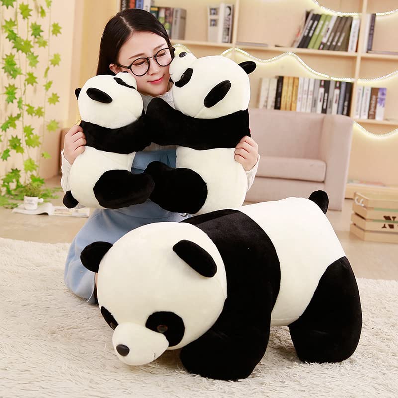 Carino Panda A Piedi Peluche Giocattolo Realistico Panda Cuscino Bambola Animale Di Peluche Bambola Del Bambino Addormentato Placare Per I Bambini Regalo Di Compleanno 80 cm Panda