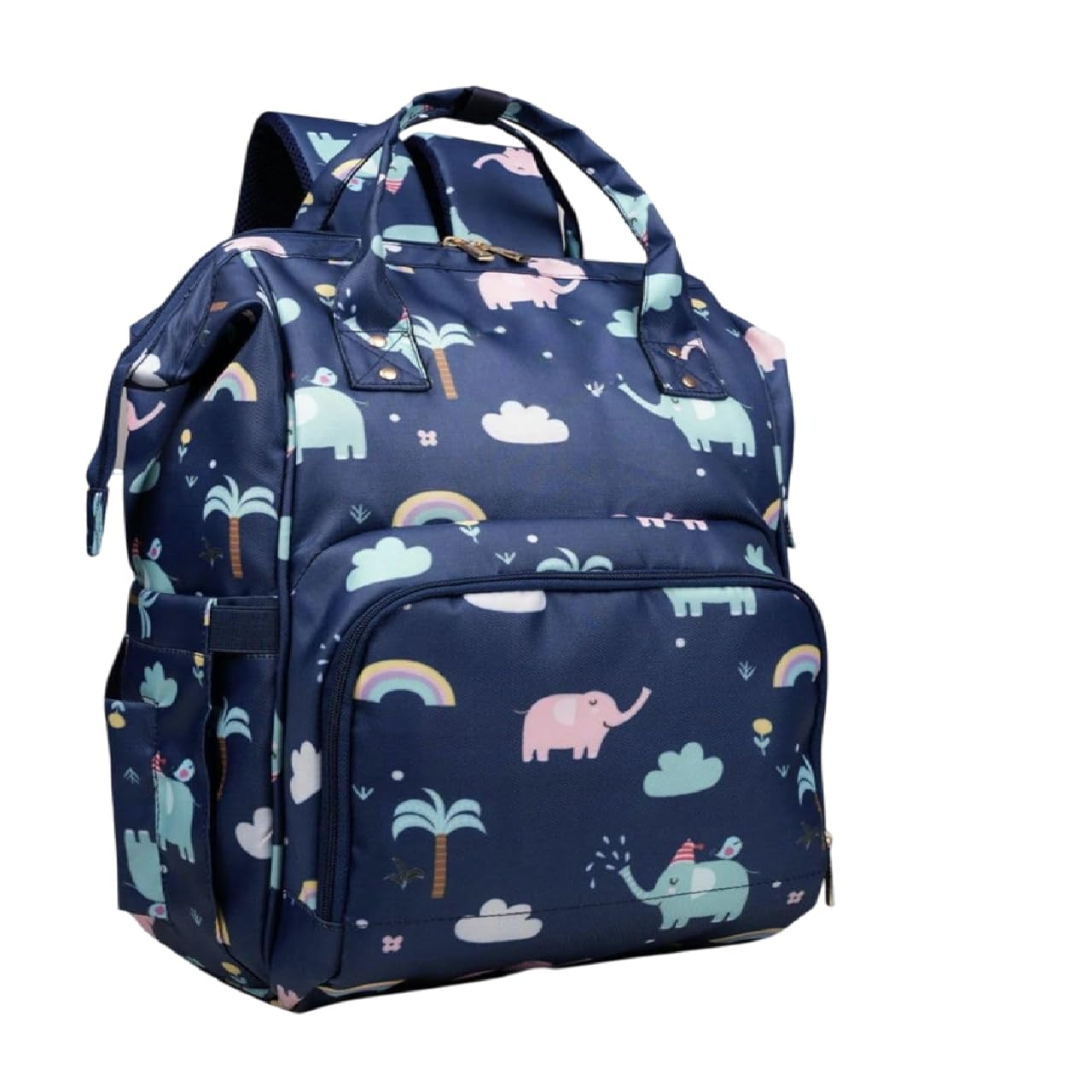 Premium Baby Diaper Bag Backpack | Spacious Waterproof Organizer with Multiple Pockets | Soft Lightweight Printed Travel Bag for Newborn and Toddler Essentials (Multicolor)-image-36
