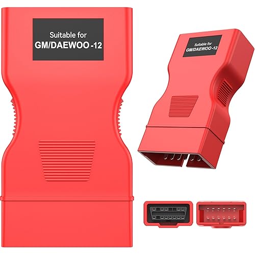 Autel Original OBD2 to OBD1 Adapter for GM and Daewoo, OBDI 12 Pin Male to 16 Pin Female OBDII Connector Work w/Autel Diagnostic Tool MK808S, MK808BT PRO, MK900, MS906 PRO, Elite II PRO, Ultra, etc