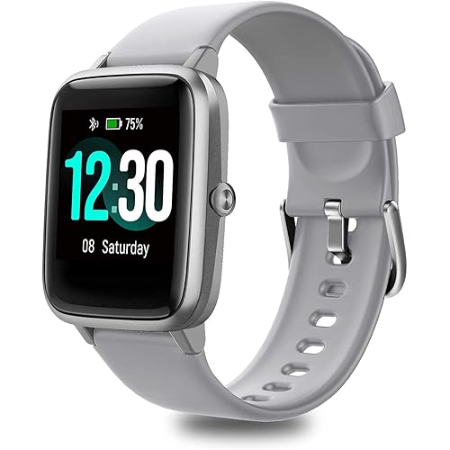 Fitpolo Smart Watch for Android and iOS Phones IP68 Swimming Waterproof Smartwatch Fitness Tracker Fitness Watch Heart Rate Monitor for Men Women (Gray)