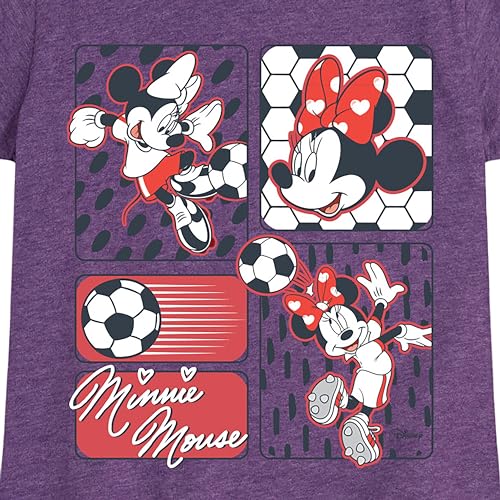 Disney - Minnie Soccer - Toddler & Youth Girls Short Sleeve Graphic T-Shirt3