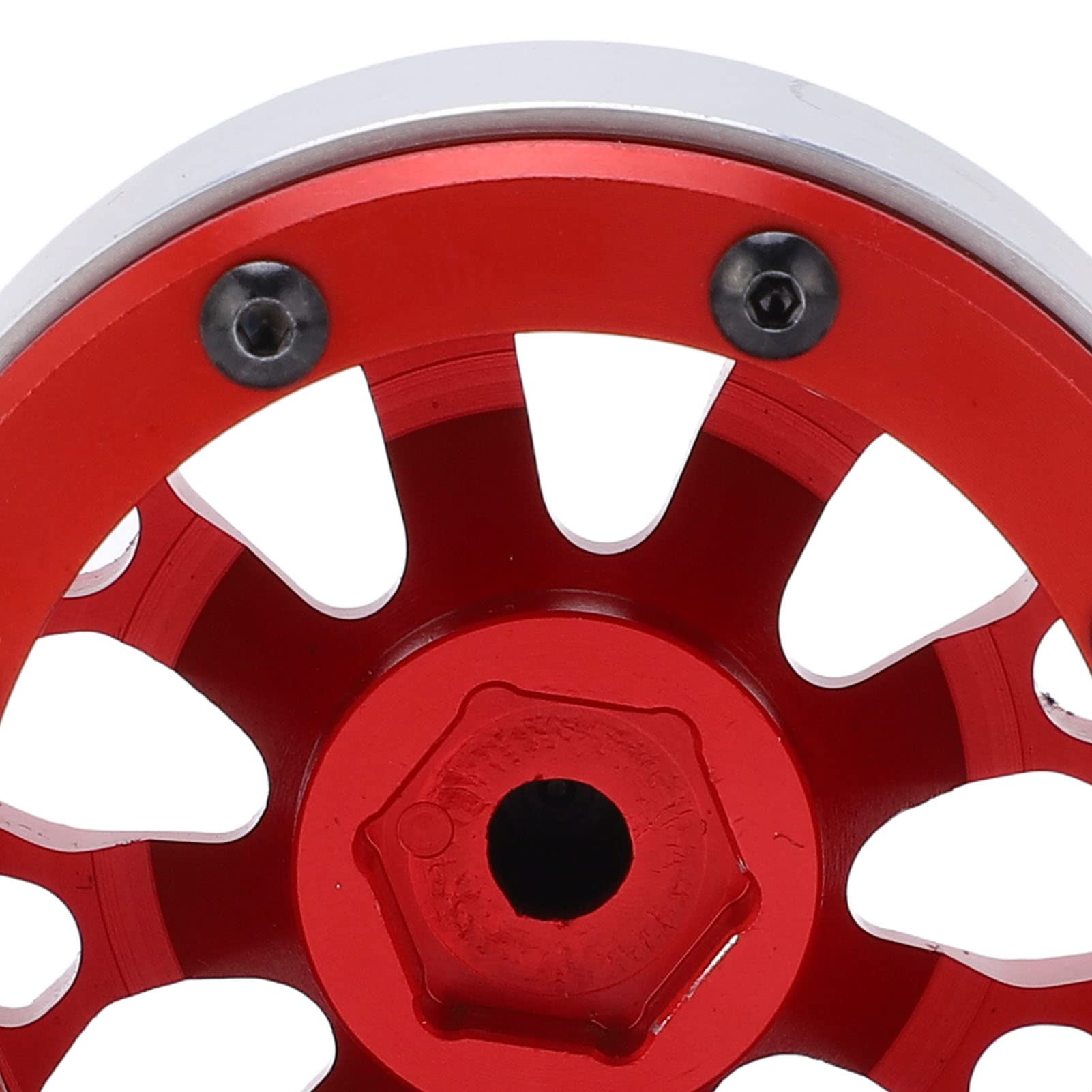 Juego de 4 cubos de rueda metálicos de 1,9 pulgadas para accesorios de mejora del coche teledirigido SCX10 D90 1/10