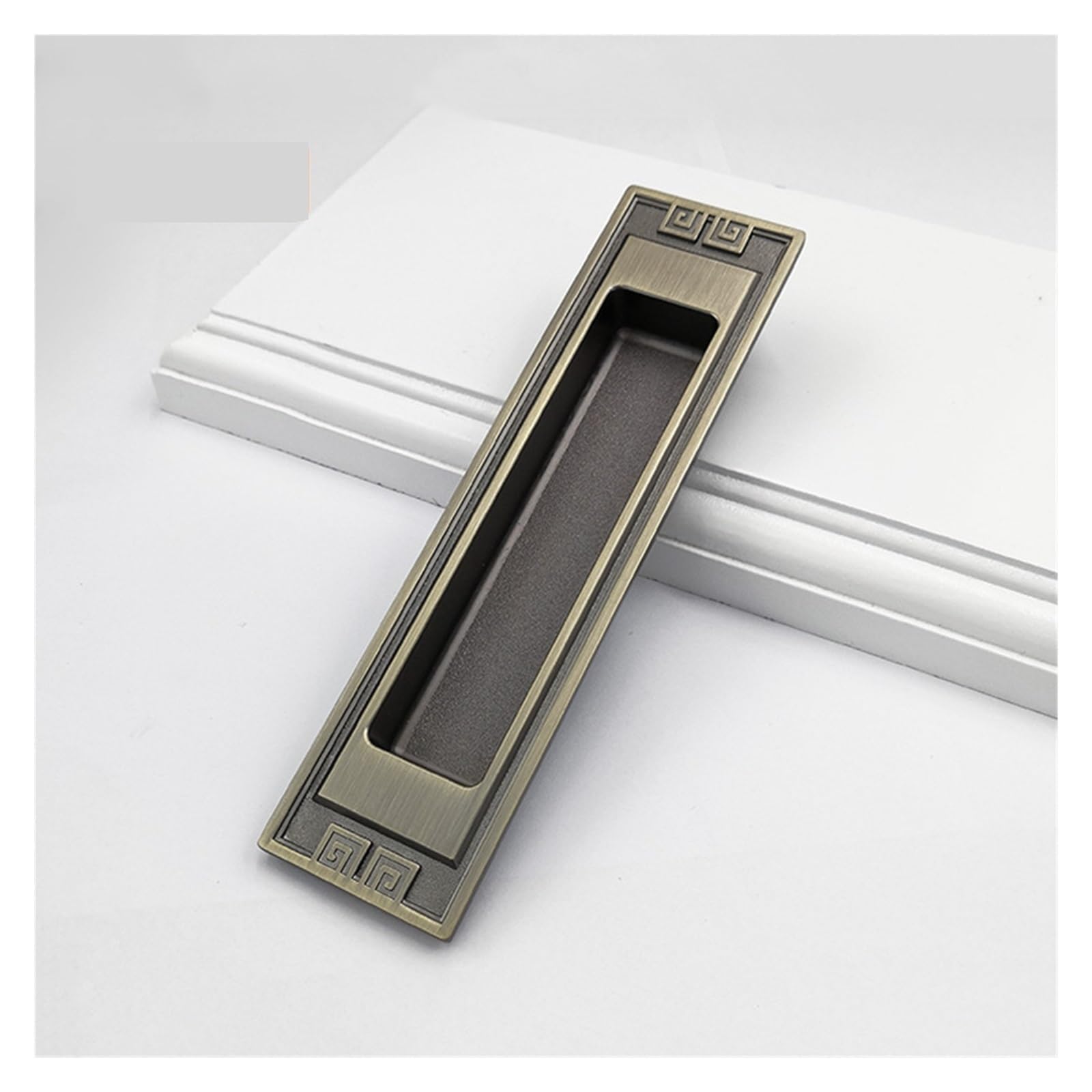 Poignée de porte coulissante encastrée bronze chinois pliante pour cuisine