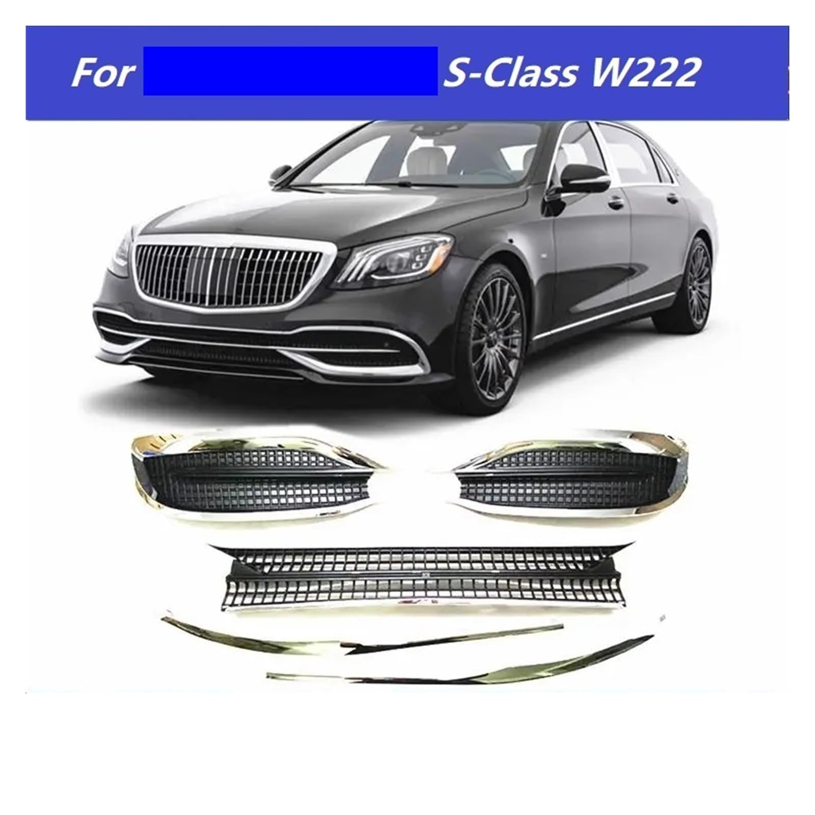 ベンツ　W222 マイバッハ仕様グリル ベンツ Sクラス W222/X222 後期マイバッハ仕様 フロント グリル