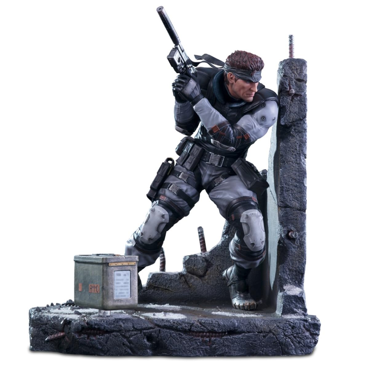 HiPlay First 4 Figures - Estatua de papel de metal Gear Solid: Solid Snake Game