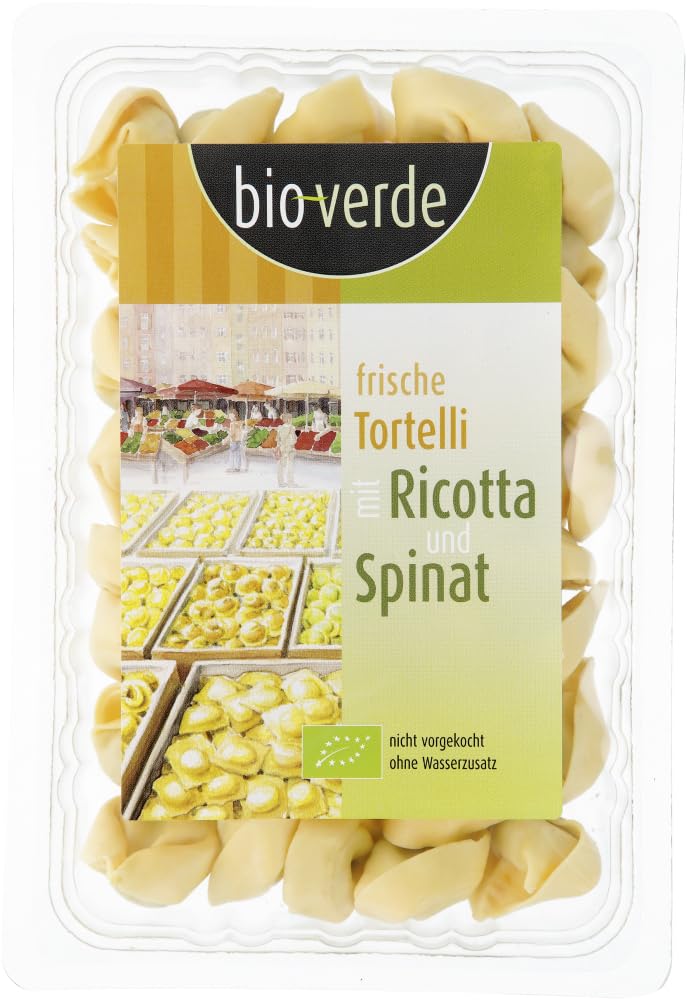 Bio Frische Tortelli mit Ricotta & Spinat 18 x 250 g