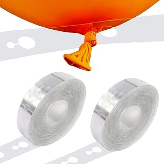 WOBBOX Balloon Arch Kit Balloon Decorating Strip Kit for Garland, Balloon Garland Tape for Wedding, Birthday, Baby Shower Decorations (2 Rolls - 5m Each)