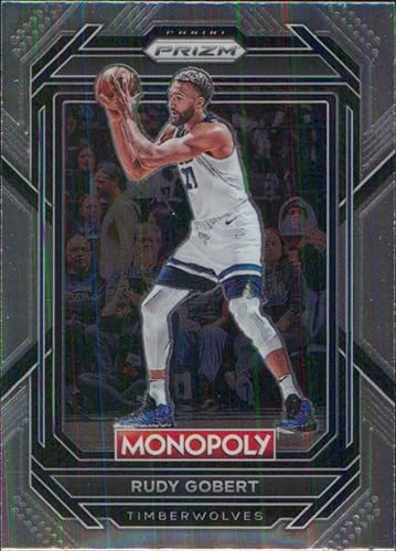 2022-23 PANINI MONOPOLY PRIZM #54 RUDY GOBERT MINNESOTA TIMBERWOLVES BASKETBALL OFFICIAL TRADING CARD OF NBA