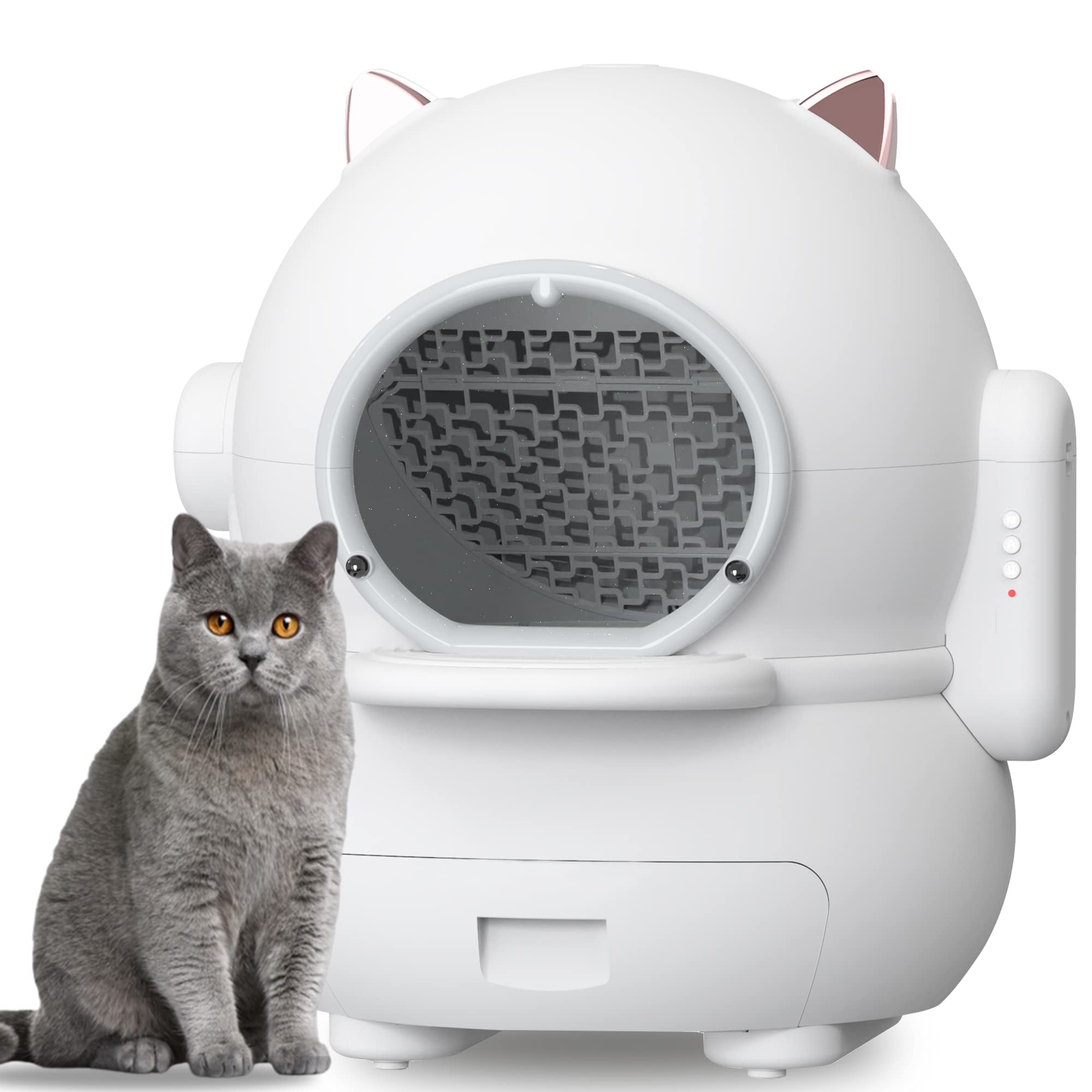 Photo 1 of Self Cleaning Cat Litter Box, Automatic Cat Litter Box, Infrared Sensor Cat Litter Box, Safety Protection, Odor Removal with Mat for Multiple Cats