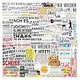 HUZNA Refranes Pegatinas 50 Alienta Texto Frases Proverbios Stickers,Impermeable Vinilo Adhesivas Pegatinas,para Botella Agua Scrapbooking Journaling Diario Tablet Ordenador Portatil Maletas