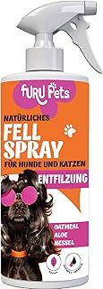 FURU PETS Natürlicher Entfilzungsspray Hunde Fellpflege Spray Welpen, Fell Zubehör, Conditioner für Hunde Parfüm, Fellpflege Hund Spray mit Aloe Vera Hunde Pflege für alle Hunderassen (Conditioner) product image