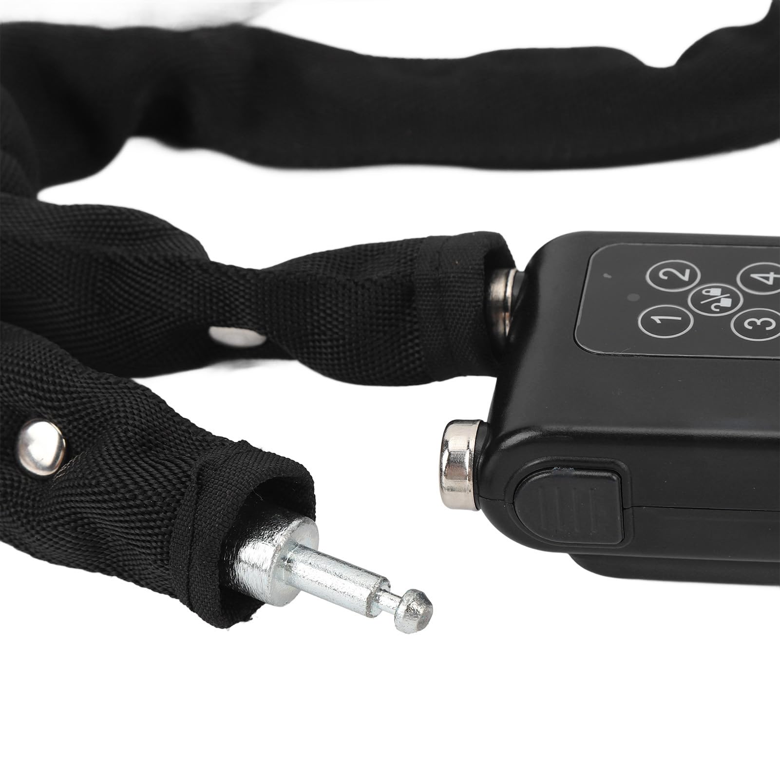 Blocco Bici Intelligente, Blocco Allarme Bici Anti -pressione a Bassa Potenza Avviso a 4 Cifre INDICATORE LED Resistente Al Furto per Moto (BLACK)