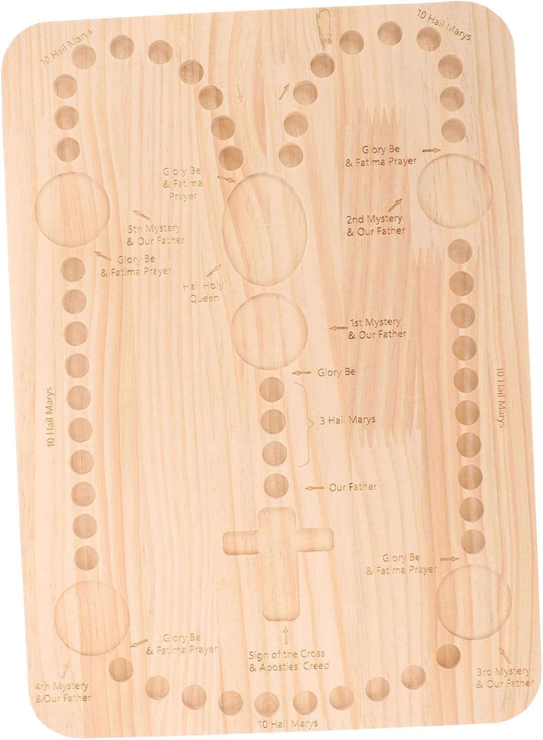 UTHCLO Wooden Rosary Bead Board Beading Tray for Jewelry Making User-Friendly Ages Craft Unique Rosaries Sturdy Material for Creative Projects