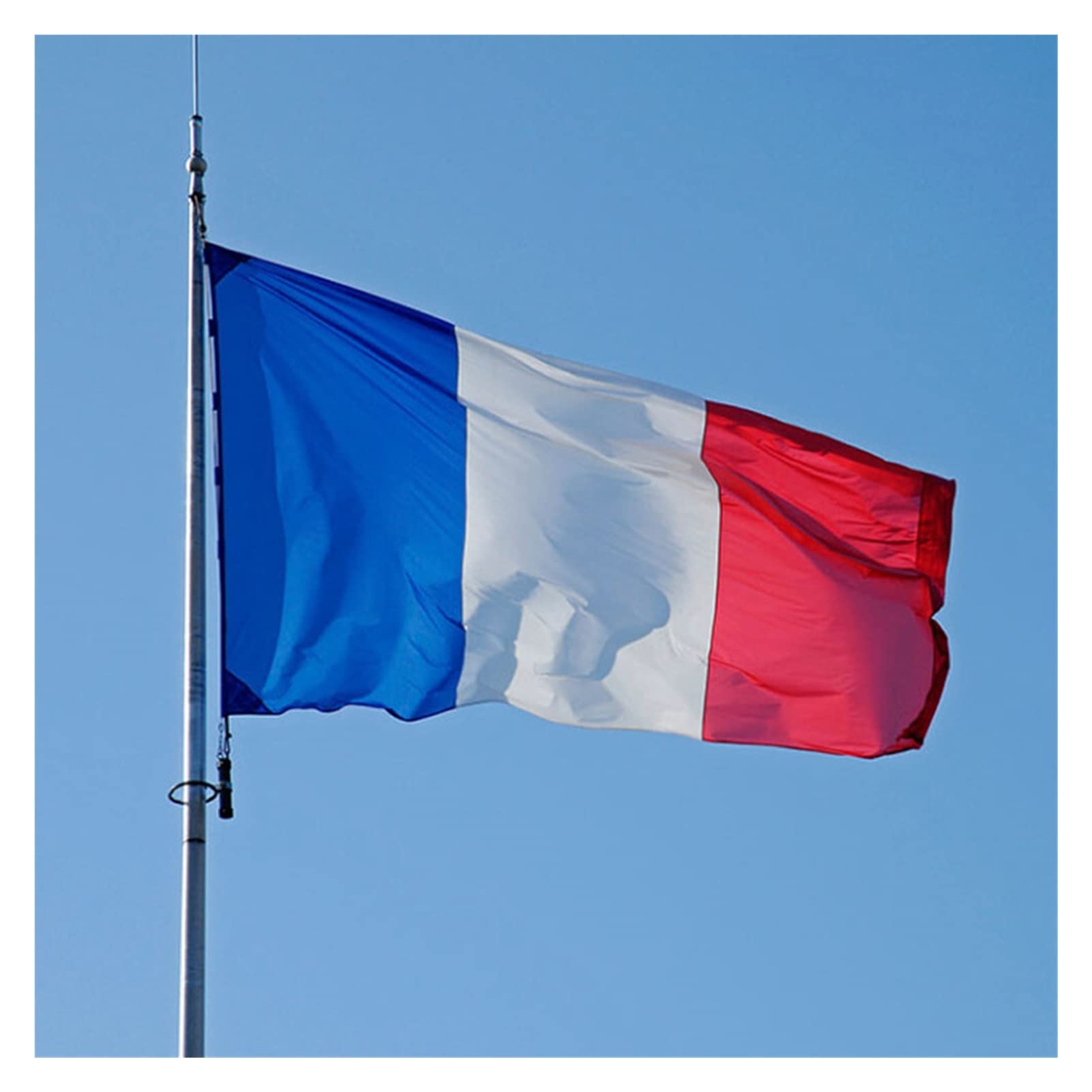 フランス　アンティーク　国旗　旗　トリコロール　ファブリック　布　生地　額装 Amazon.co.jp: フランスの国旗3×5フィートトリコロール赤ホワイト
