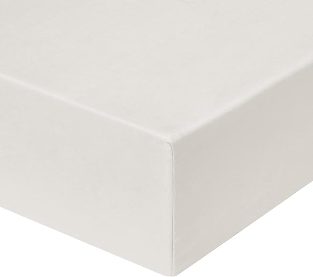PiccoCasa Bamboo Fitted Sheet, Viscose from Bamboo Soft Silky Breathable Wrinkle Fade Resistant, Organic Bamboo Cooling Sheets with 16" Deep Pocket Isabelline Double