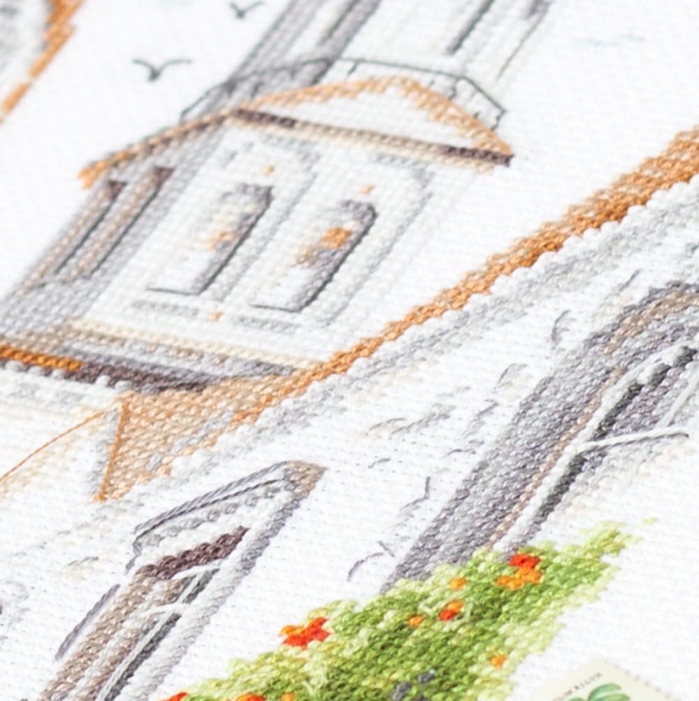 Wizardi Counted Cross-Stitch Kit Old Street 250-214 Magic Needle