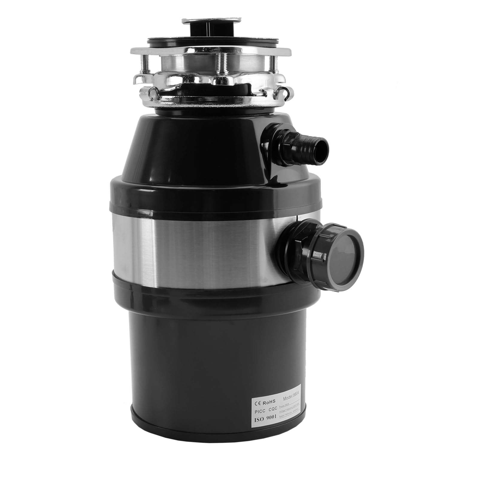 Triturador de Basura de 3/4 HP, 2800 RPM, para Cocina bajo Fregadero, con Enchufe e Interruptor inalámbrico, de Acero Inoxidable, de Alta Velocidad para una trituración eficiente de residuos.