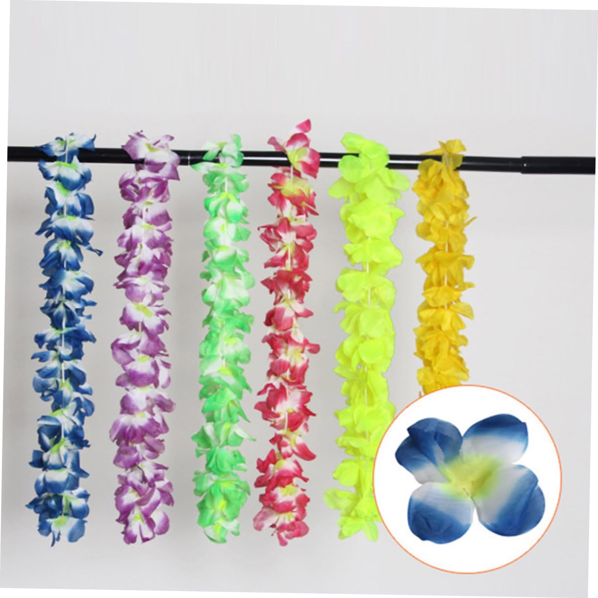 Toyvian 42pezzi Collana di Fiori Hawaiana di Ghirlanda di Simulazione per Feste Tropicale Luau Decorazione Accessorio Comodo da Indossare e Trasportare Stili multipli