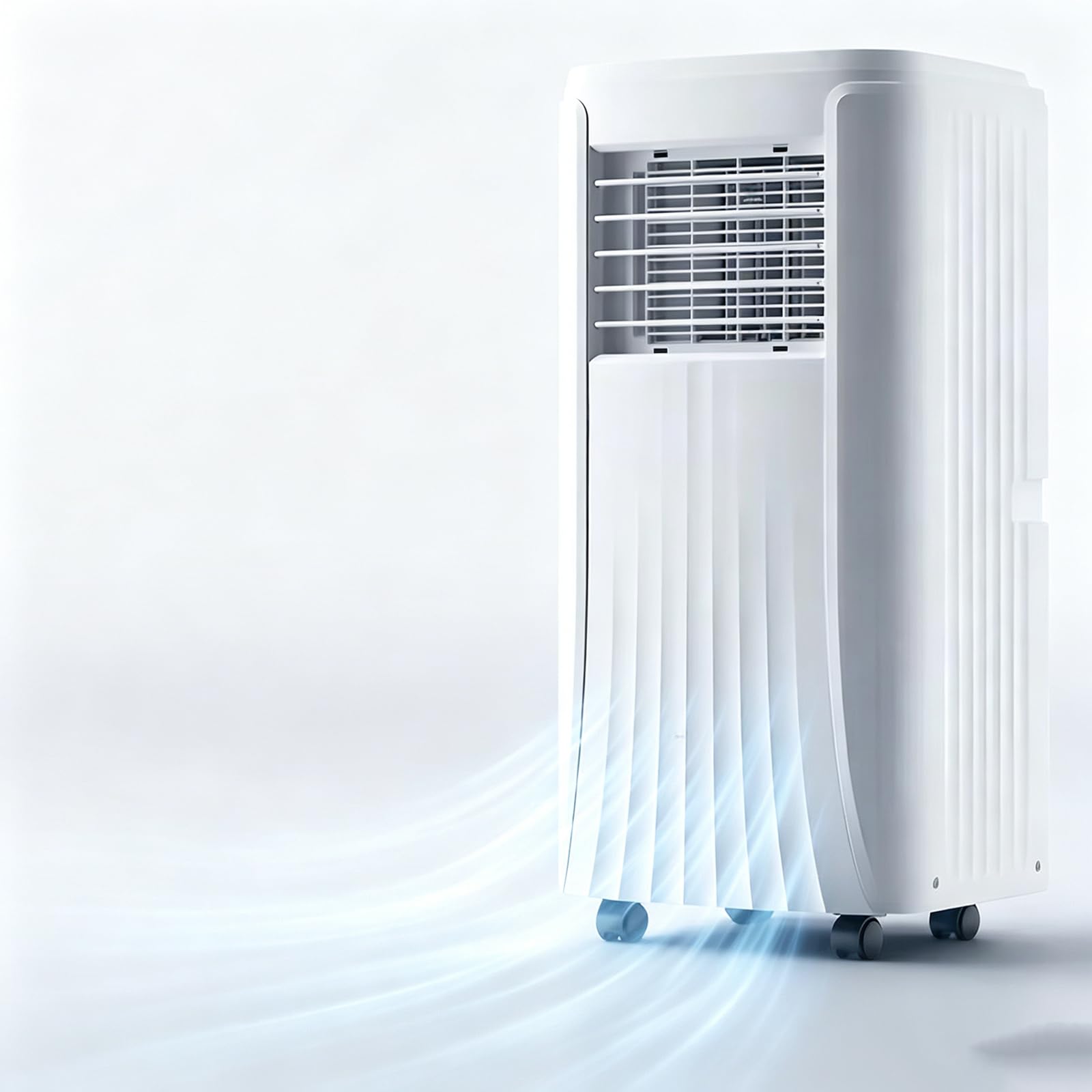 HajMyrdonyx Portable Air Conditioner Compact AC Unit with Cooling and Dehumidifier, Low Noise Window AC Unit Remote Control Energy Efficient Cooling 120° Oscillation 1.5P