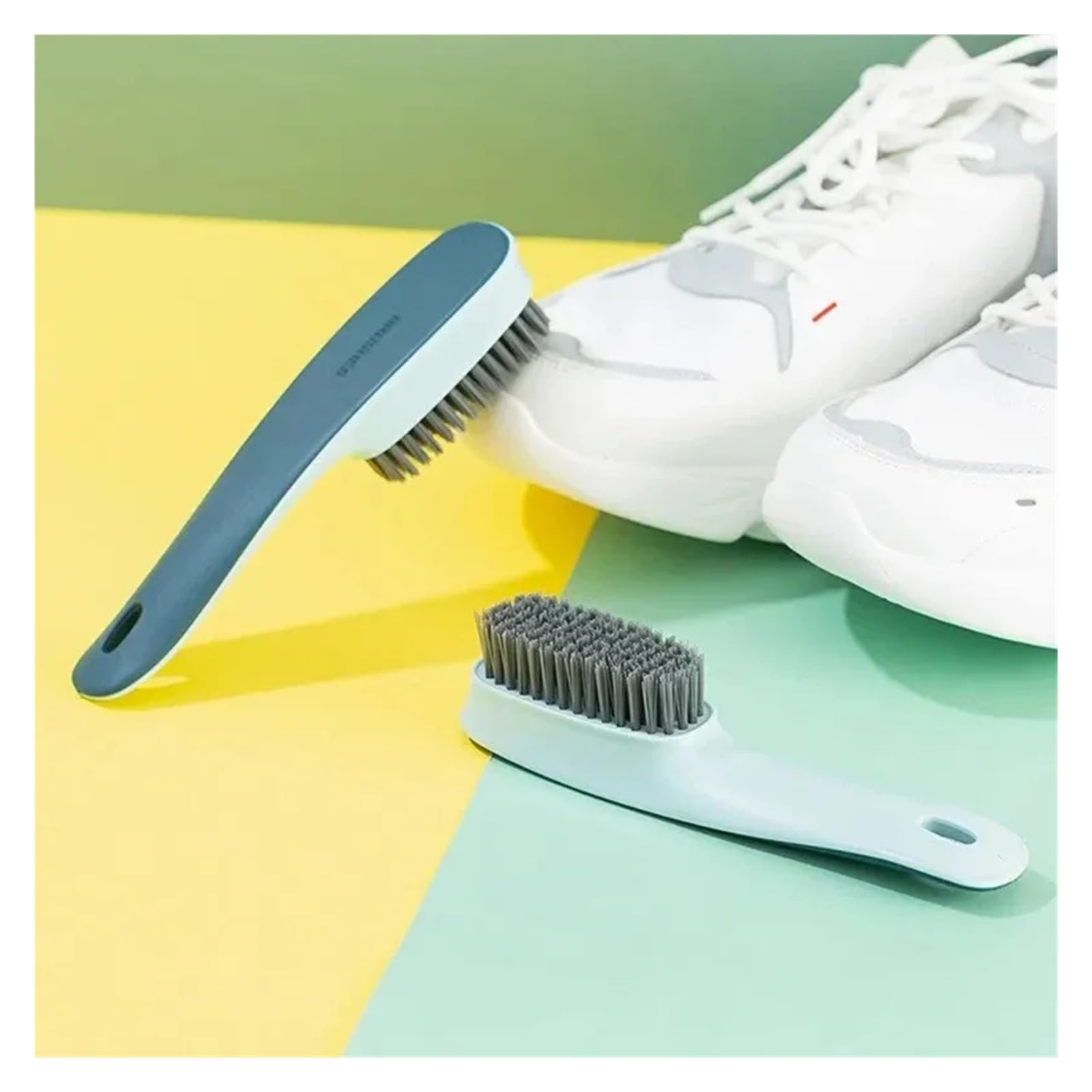 Brosse Chaussure Brosse de Nettoyage Chaussures en Plastique, récurage vêtements, Outils multifonctionnels for la Maison, Accessoires Brosse Lavage Commerciale(Yellow)