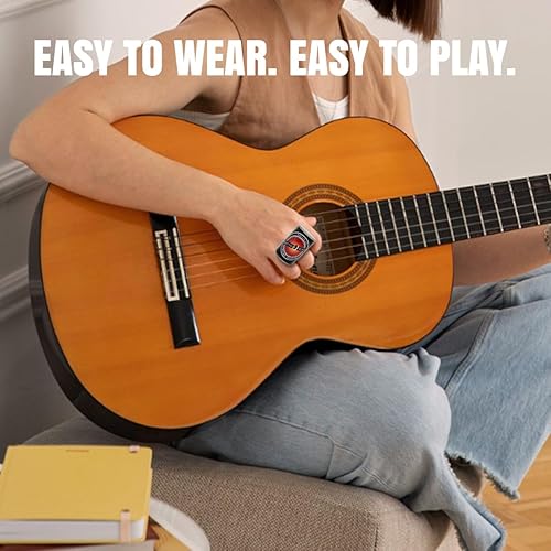 Miniatura 2 de Rhythm Ring Finger Shaker – Agitador compacto de percusión de mano instrumentos musicales – Agitador musical portátil para guitarra acústica