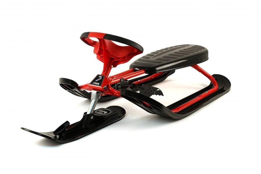 Stiga Snowracer Toboggan Ultimate Pro Snow Sledge Black/Red