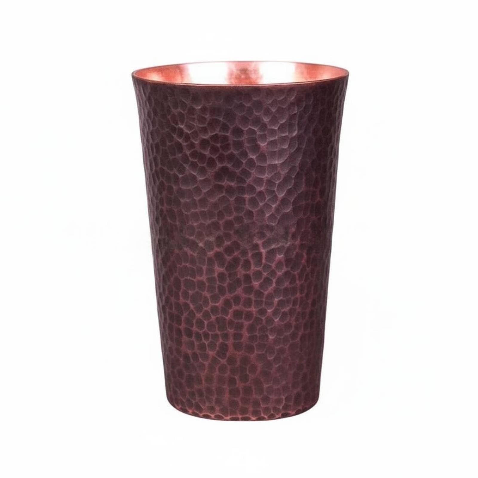 Compact Design Chinese Kung Fu Teacup Sturdy & Long-Lasting Hammered Copper Cup Chinese Design Teacup for Gongfu Tea Enthusiasts, Collectors, Home Bar, Retro Copper, L | Copper | Metalware-image-16