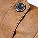 VPASS Hombres Chaqueta de Cuero,Otoño Invierno Espesar Cuero de la Chaqueta de...