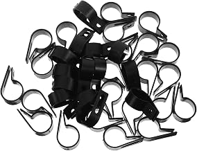 R-Type Cable Mounting Clamps 3/4 Inch Black Plastic 500pcs