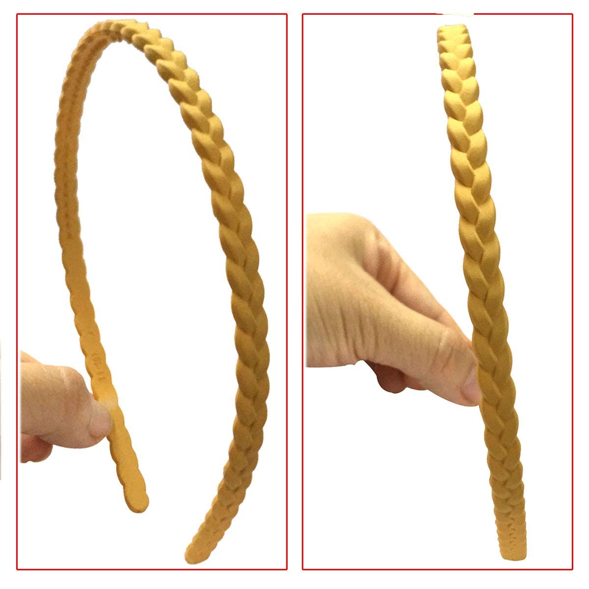 Glamifirsto Pigtail Anti Slip Twisted Braid Plastic Hair Band/Hair Accessories for Girls & Women (Set of 6) 4