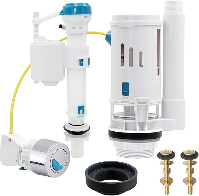 Apragaz Toilet Flush System Replacement, Dual Flush and Fill Toilet