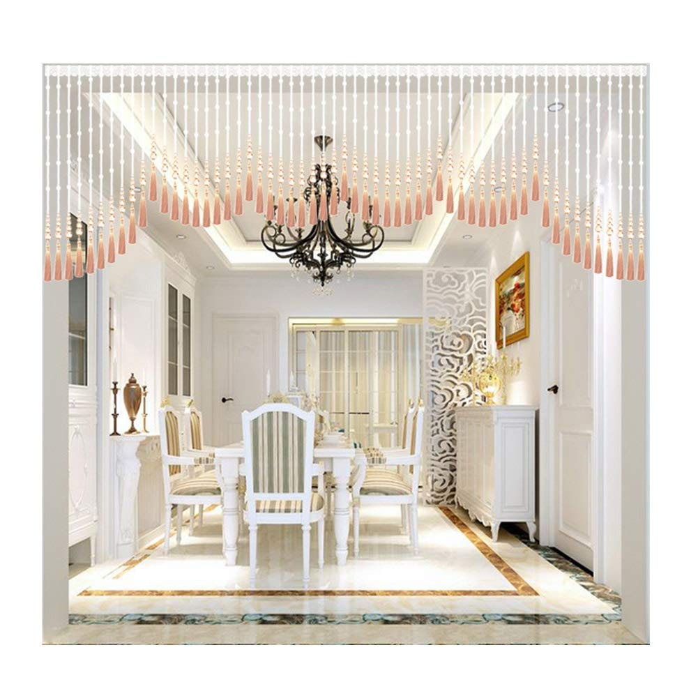 Rideaux de cordes en perles cristal occultant et brise-vue pour salon