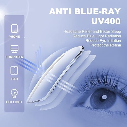 Miniatura 5 de XXZQRYHN Gafas de lectura para mujeres y hombres, bloqueo de luz azul, paquete de 5 unidades, filtro de rayos UV, bisagra de resorte, lector de