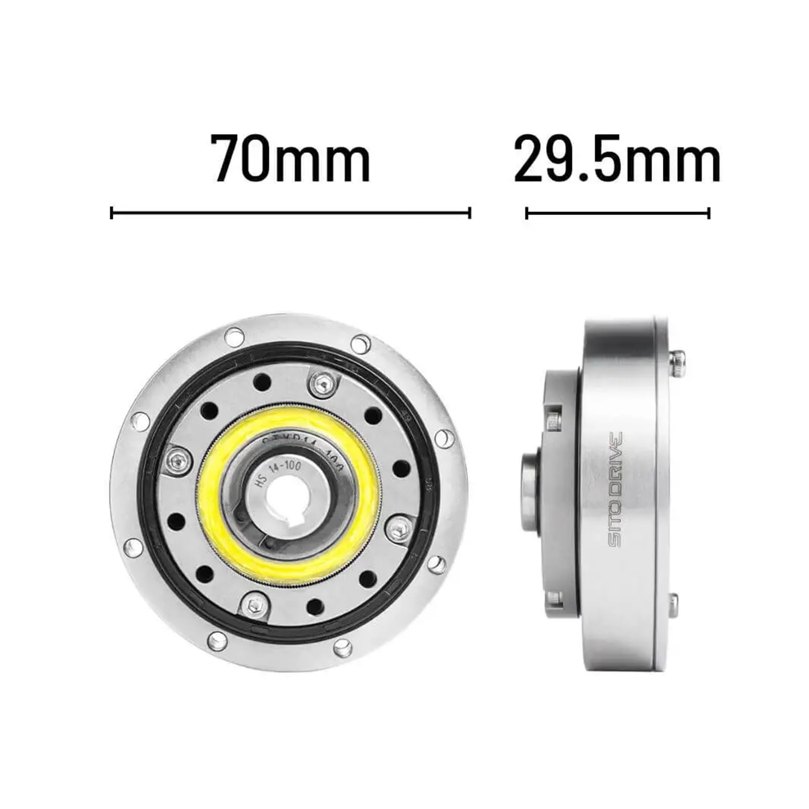 Bolisila HS-14-I Harmonic Drive Strain Wave Reducer for Robot Arm Satellite BLDC Automation(100)