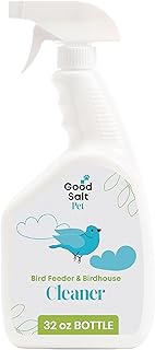Good Salt Pet Bird Feeder & Birdhouse Cleaner, Natural Bird-Friendly Spray Formula, Made in the USA, 32 Ounce Bottle