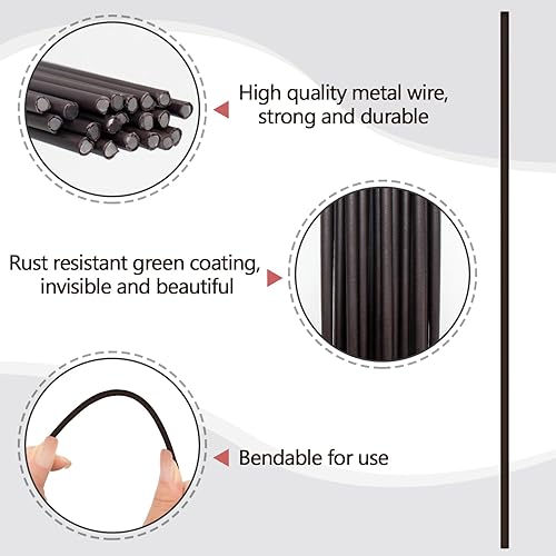 Miniatura 2 de Estacas para plantas, 20 palitos para plantas, estacas de soporte para plantas de interior y exterior, plantas en maceta, flores, orquídea peonía,